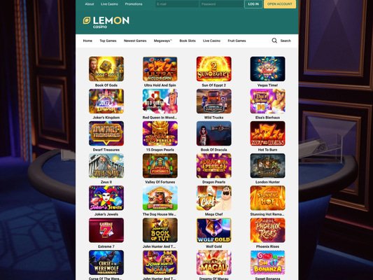 Zrzut ekranu oprogramowania Casino